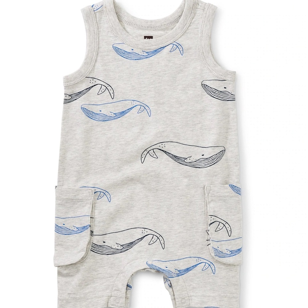 Cargo pocket tank baby romper